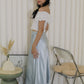 Tessa Lace Satin Maxi Skirt (Black)