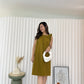 Taylor Flare Sleeve Midi Dress (Olive)