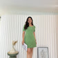 Genesis A-Line Mini Dress (Green)