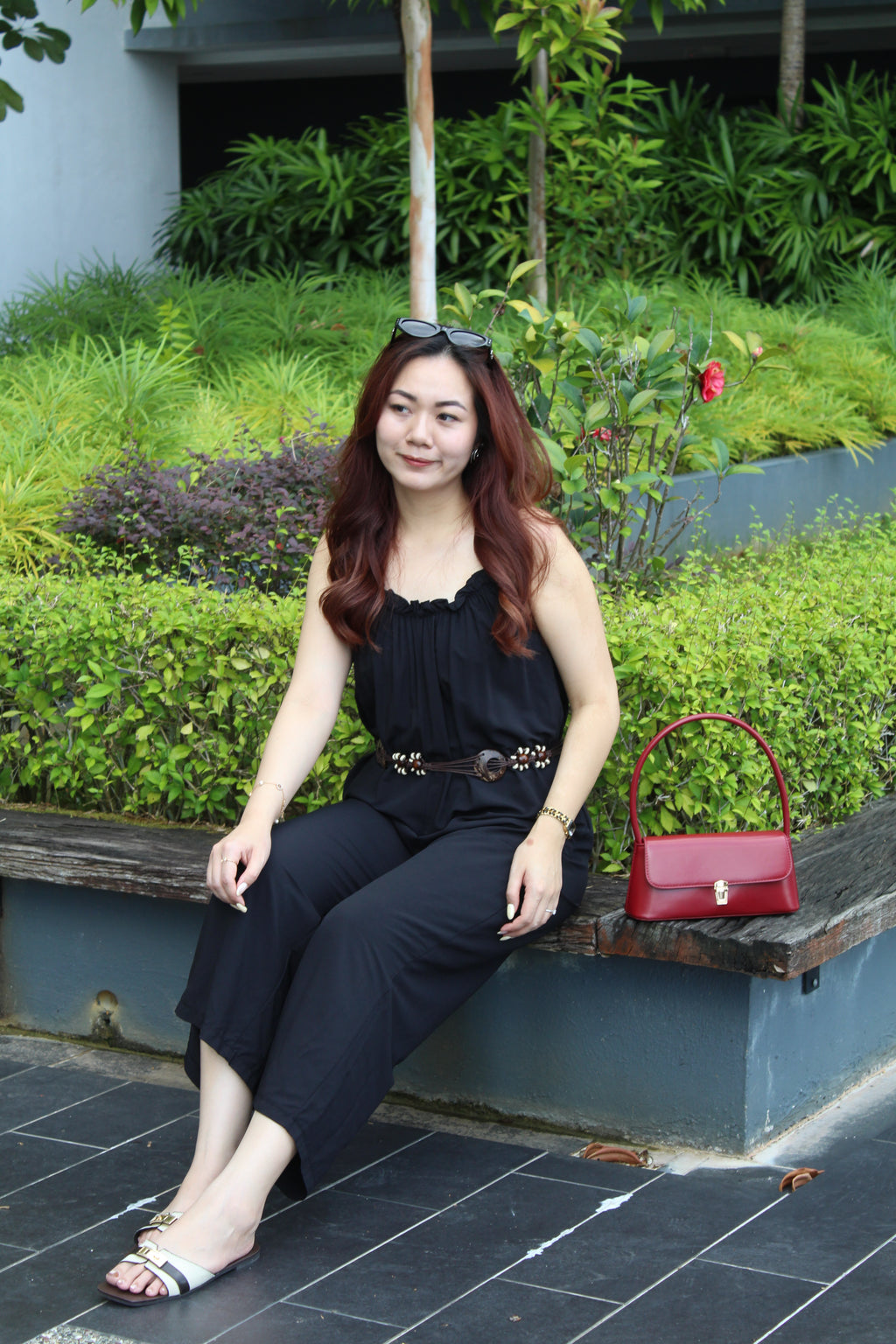 Roman Cami Jumpsuit (Black)