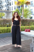 Roman Cami Jumpsuit (Black)