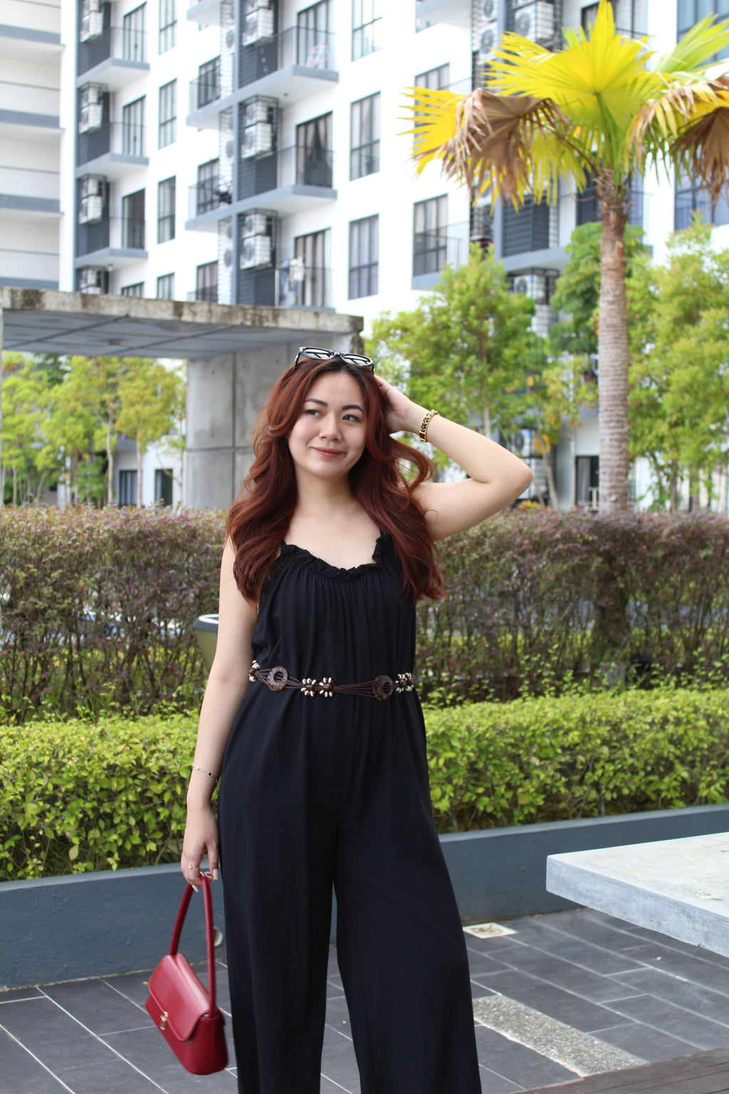 Roman Cami Jumpsuit (Black)