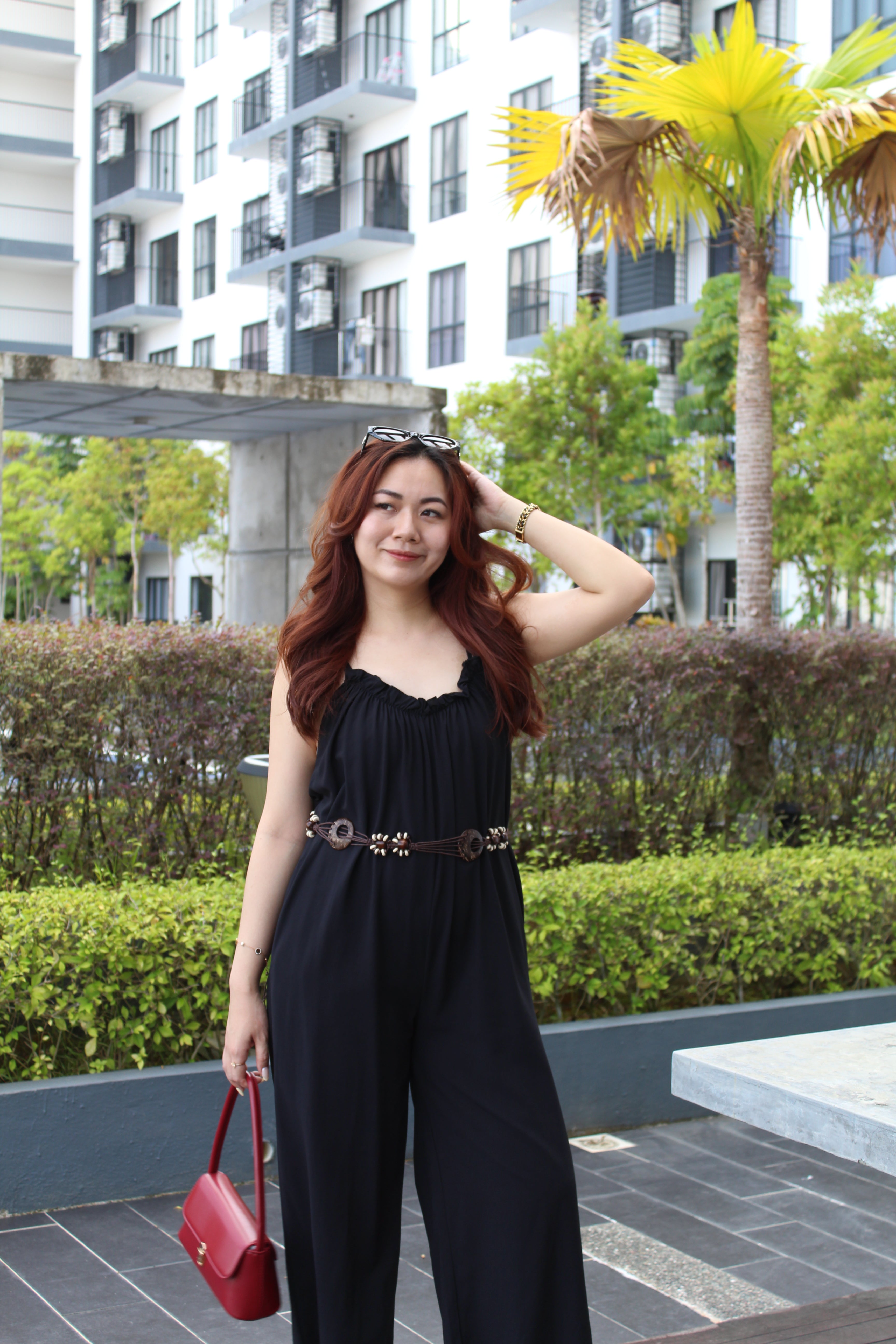 Roman Cami Jumpsuit (Black)