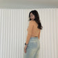 Annie Long Sleeve Crop Top (Yellow)