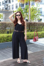 Roman Cami Jumpsuit (Black)