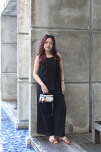 Allison Casual Two Piece Pants Set (Black)