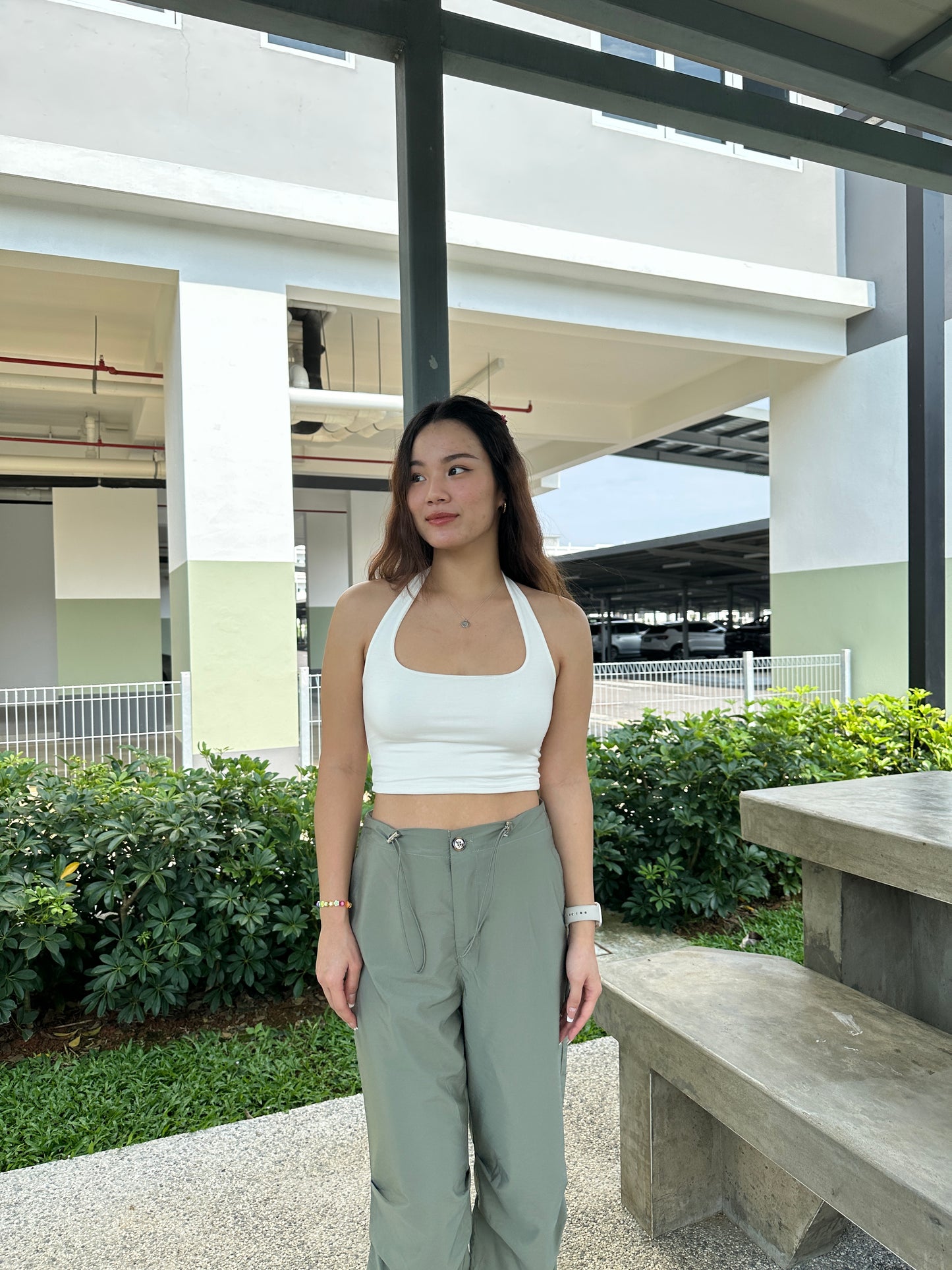 Tiffy Halter Crop Top (Yellow)