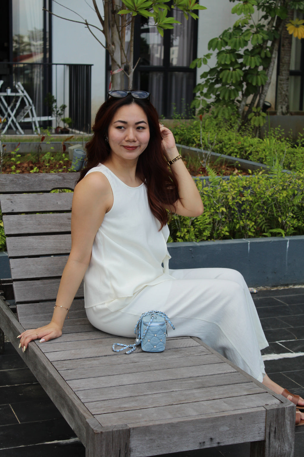 Allison Casual Two Piece Pants Set (Black)