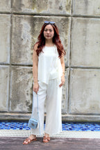 Allison Casual Two Piece Pants Set (Black)