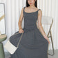 Zinnia Cotton Maxi Dress (Grey)