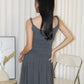 Zinnia Cotton Maxi Dress (Grey)