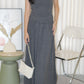 Zinnia Cotton Maxi Dress (Grey)