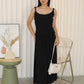 Zinnia Cotton Maxi Dress (Grey)