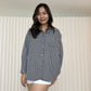 Charlene Checkered Long Sleeve Shirt (Black)