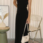 Zinnia Cotton Maxi Dress (Grey)