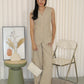 Jane Vest Pants Two Piece Set (Black)