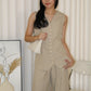 Jane Vest Pants Two Piece Set (Cream)