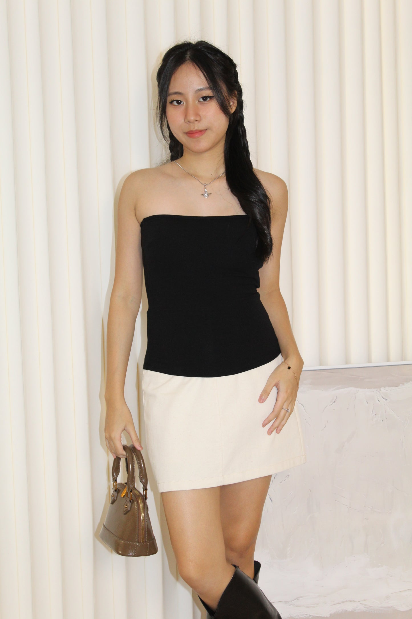 Shelby Padded Tube Top (Black)