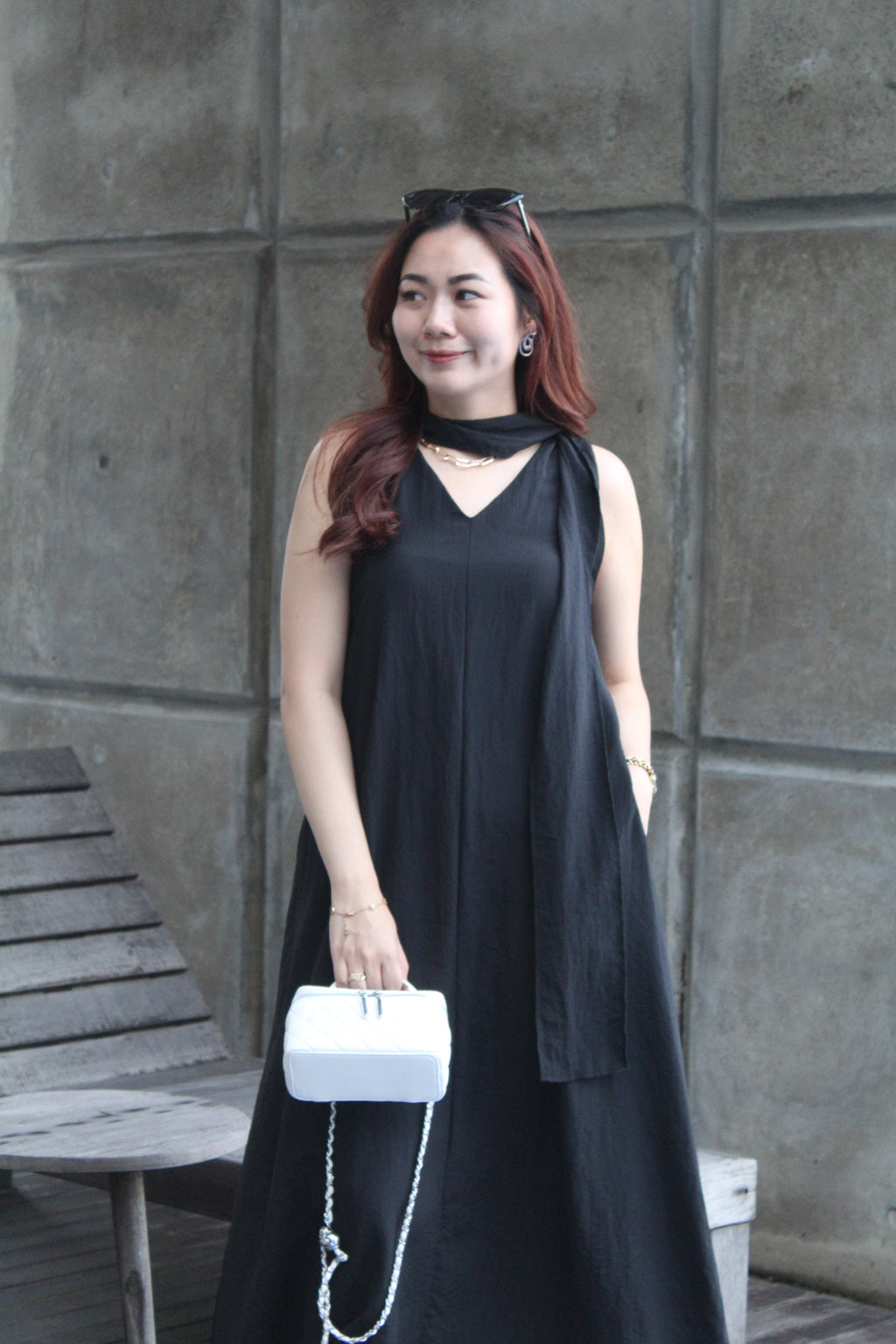June Flare Maxi Dress (Cream)