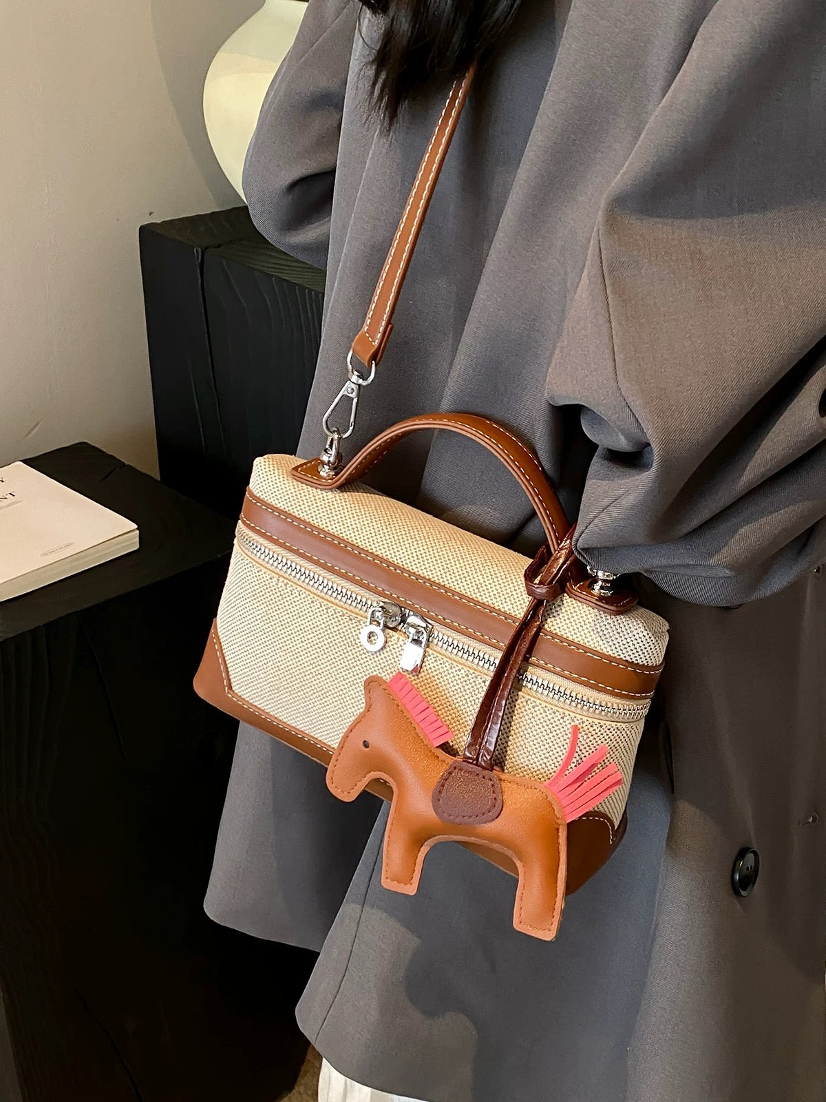 Canvas Mini Box Bag
