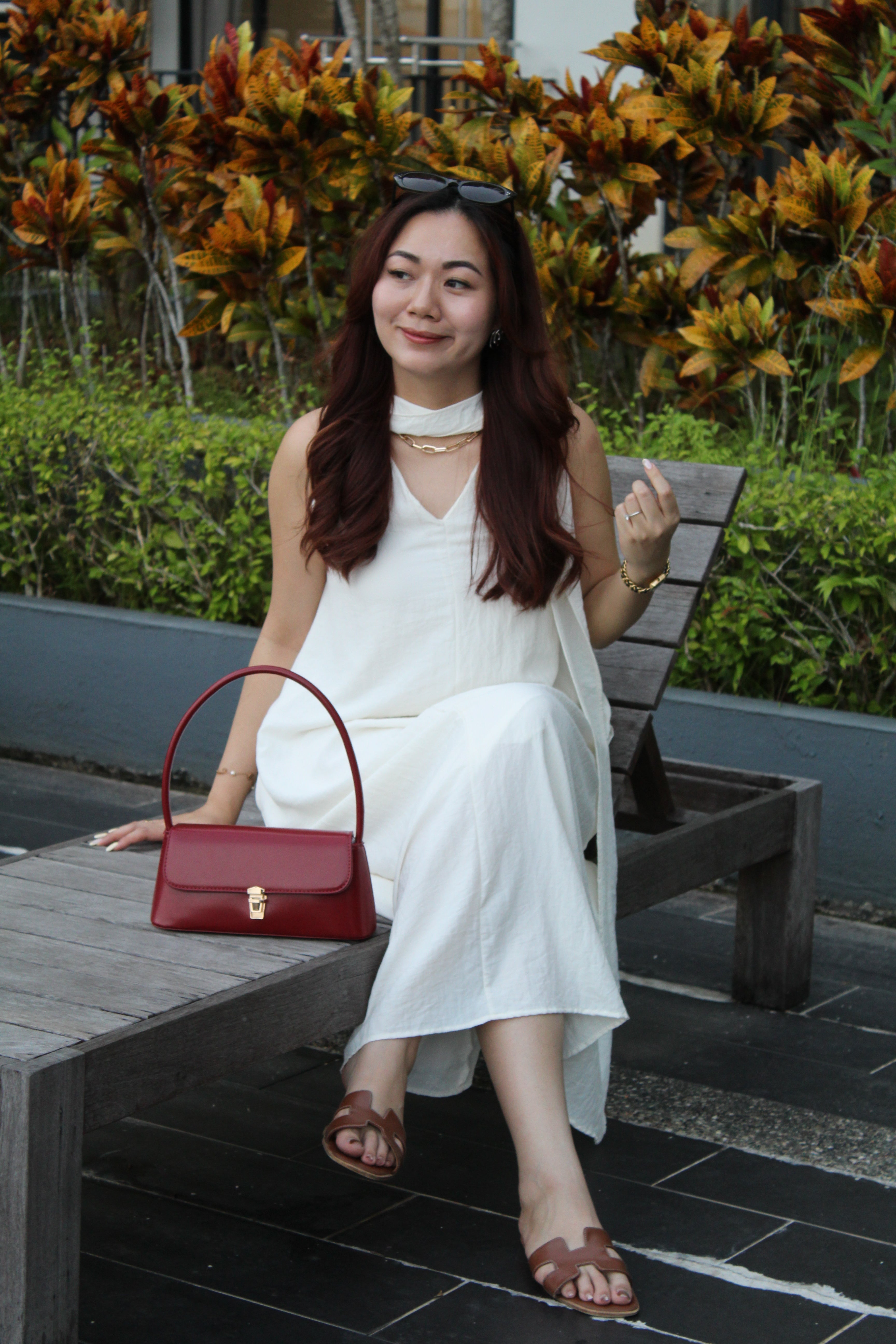June Flare Maxi Dress (Cream)