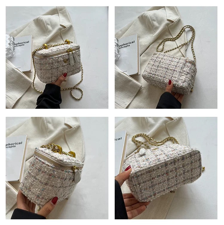 Tweed Box Bag