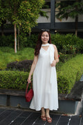 June Flare Maxi Dress (Cream)
