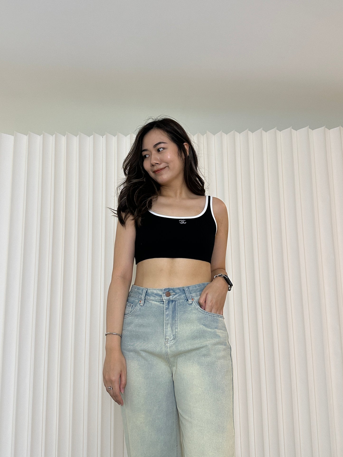 Eleanor Thin Knit Crop Top