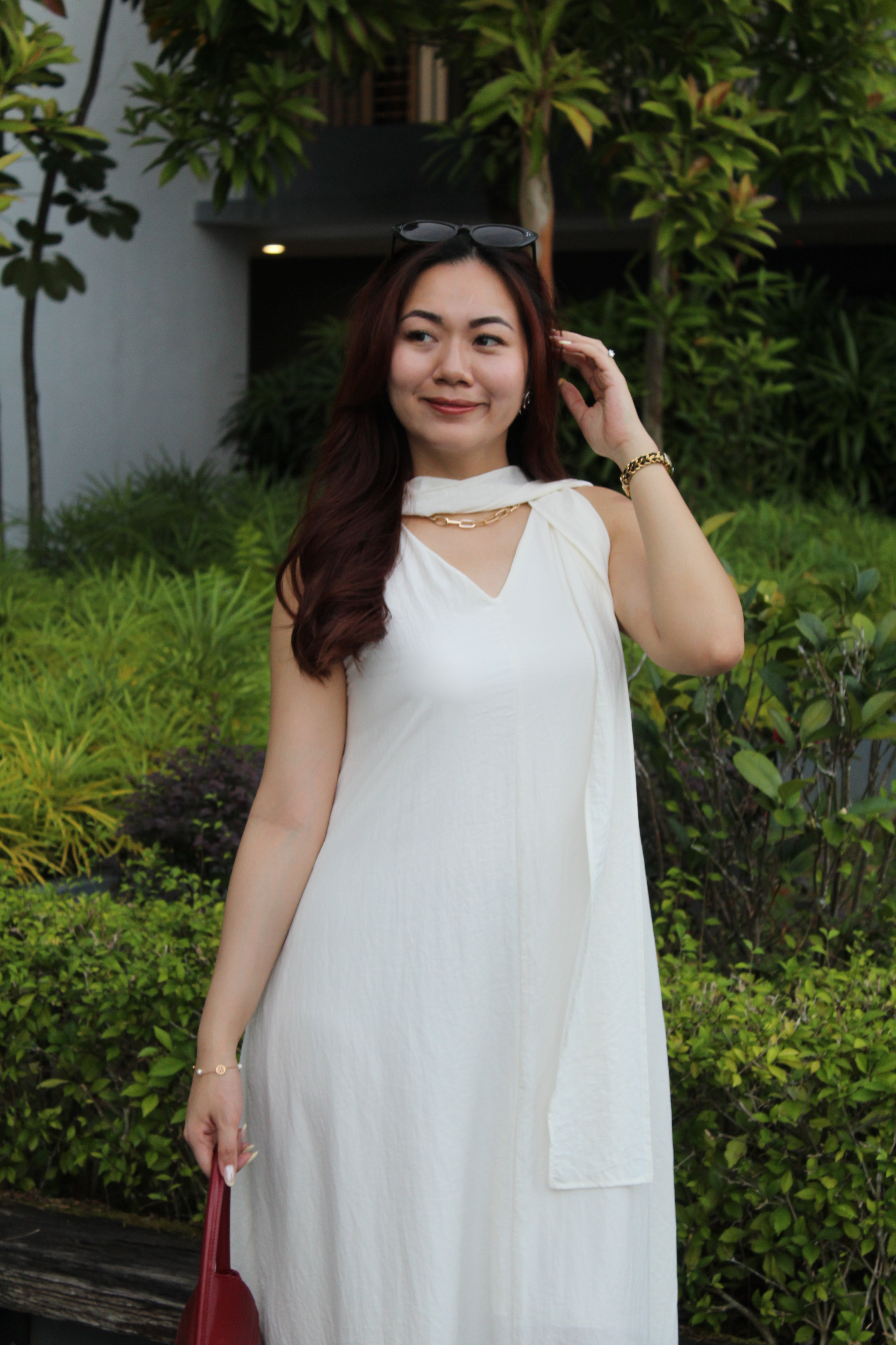 June Flare Maxi Dress (Cream)