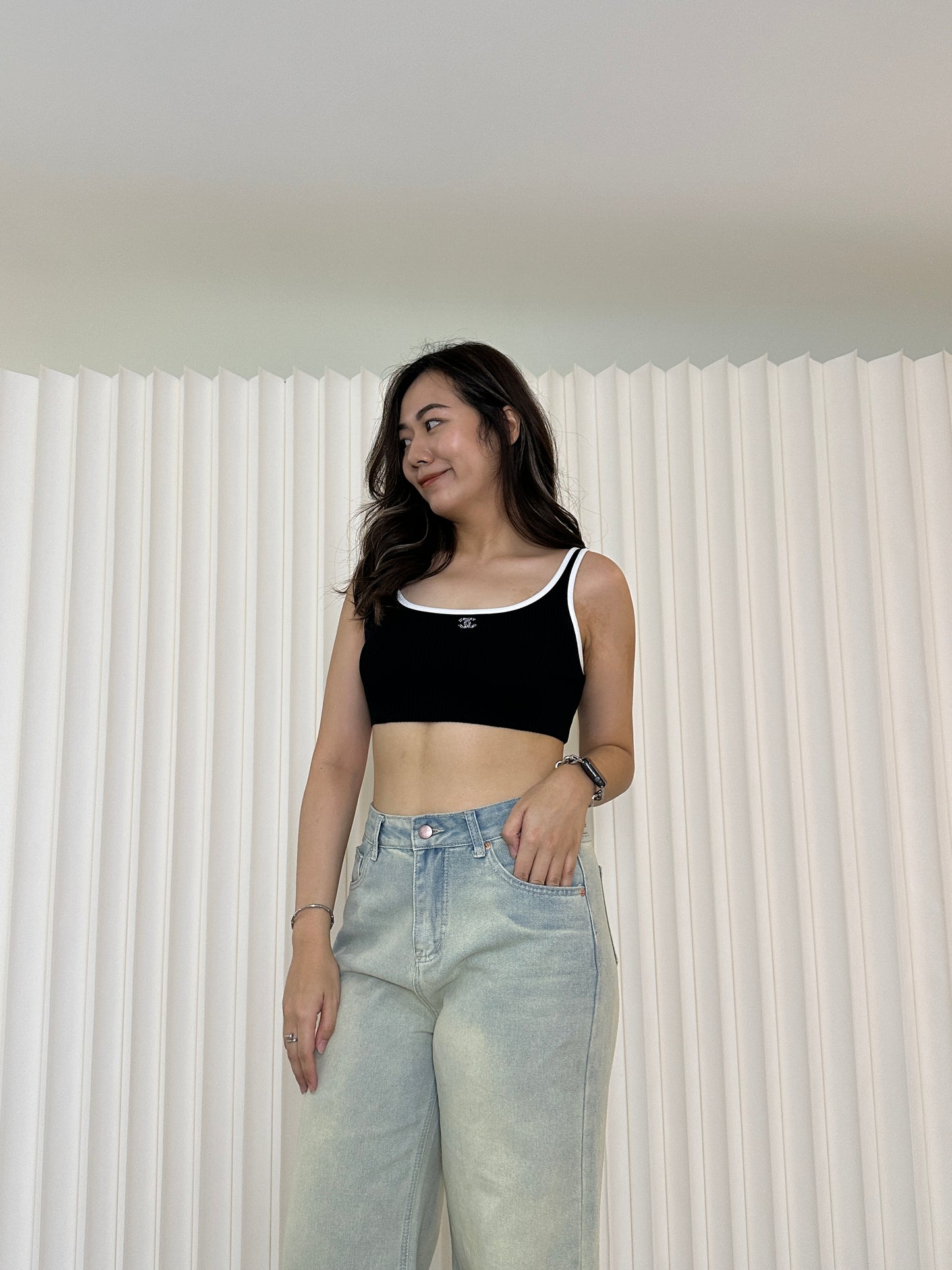 Eleanor Thin Knit Crop Top