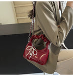 Dumpling Bag with handle (Red)