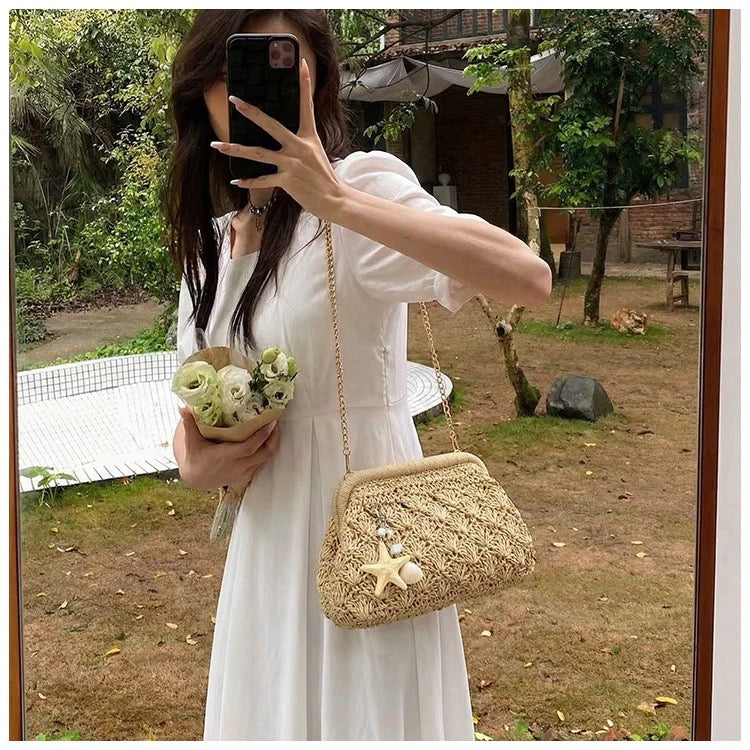 Woven Bag With Adjustable Strap