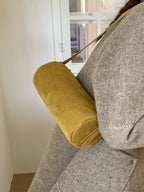 Bolster Suede Bag (Yellow)
