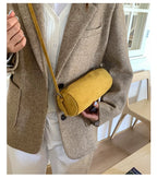 Bolster Suede Bag (Yellow)