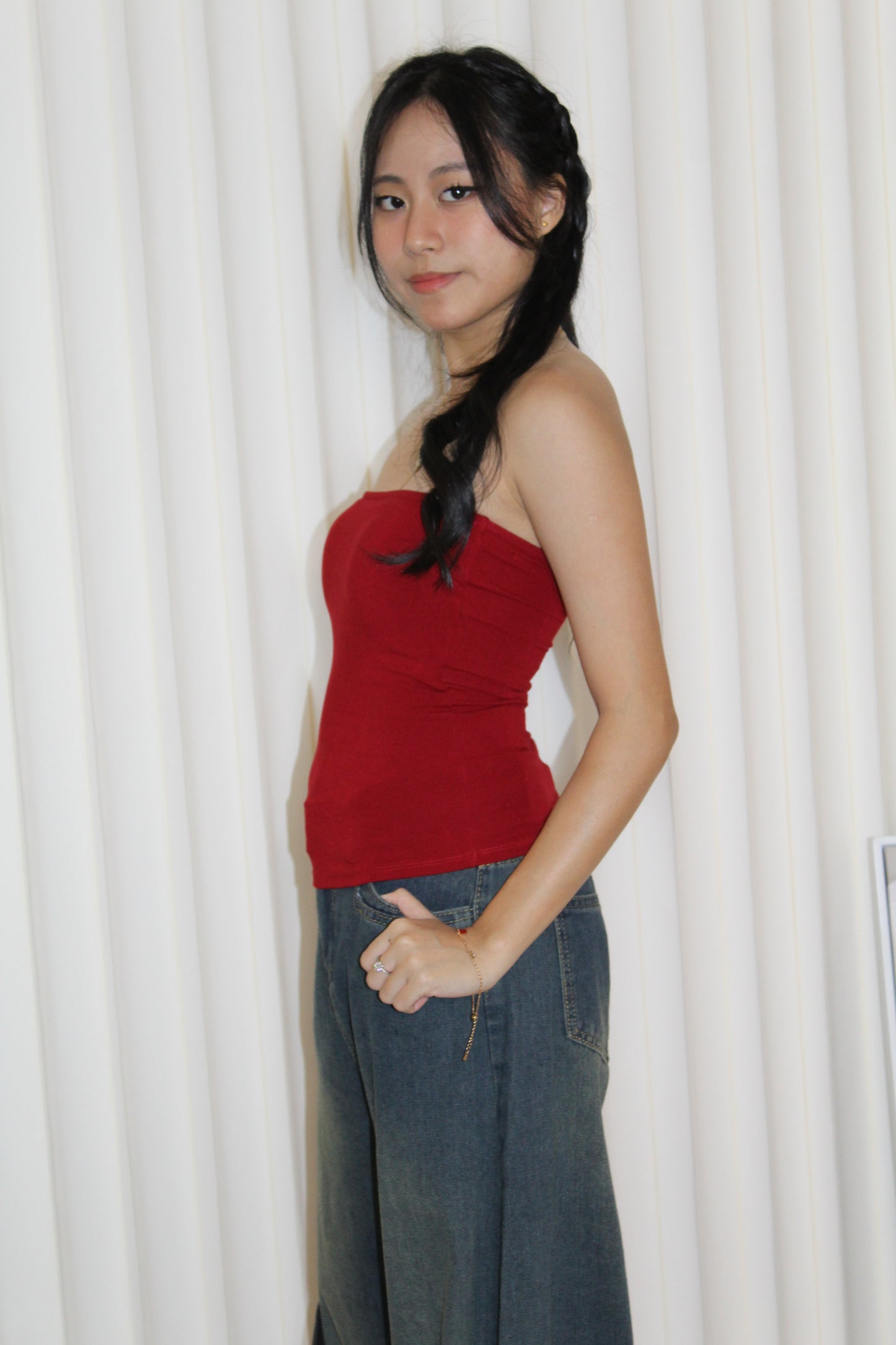 Shelby Padded Tube Top (Black)