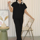 Aiko Knit Two Piece Pants Set (Khaki)