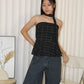 Hayden Tube Flare Top (Black)