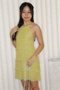 Umeko Layered Mini Dress (Green)