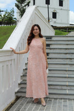Adryn Halter Maxi Dress (Pink)
