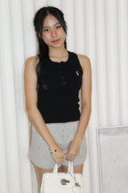 Vannie Knit Sleeveless Top (White)