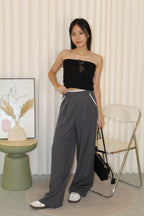 Liora Block Color Suit Pants (Black)