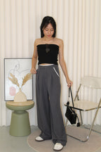 Liora Block Color Suit Pants (Black)