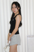 Vannie Knit Sleeveless Top (White)