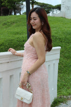 Adryn Halter Maxi Dress (Pink)