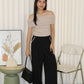 Liora Block Color Suit Pants (Grey)
