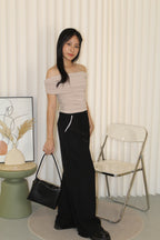 Liora Block Color Suit Pants (Black)