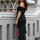 Vanessa Bodycon Maxi Dress (Black)