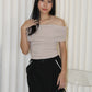 Aralyn Off Shoulder Top (Grey)
