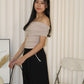 Aralyn Off Shoulder Top (Grey)