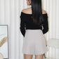 Ravina Long Sleeve Top (Black)